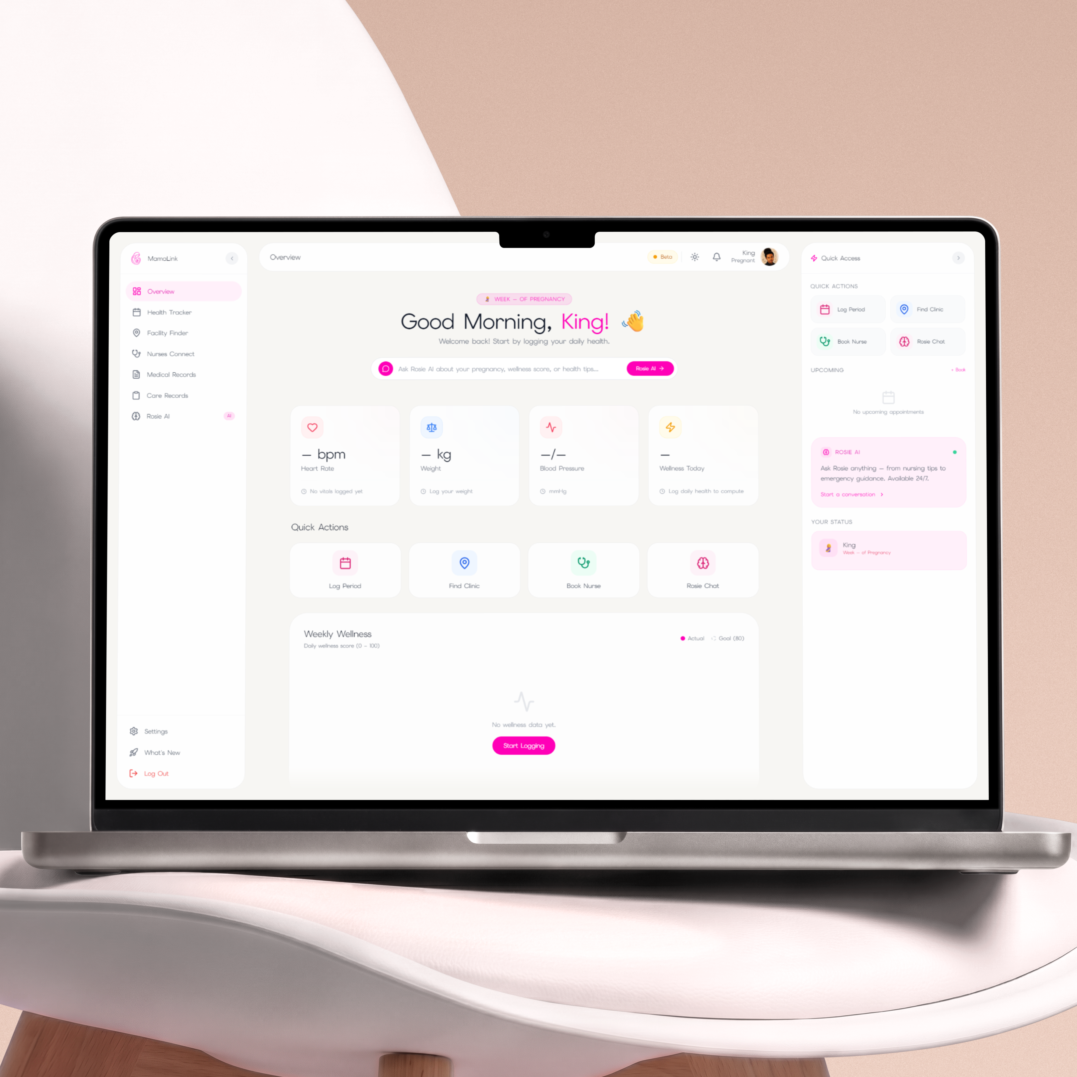 Mamalink Dashboard